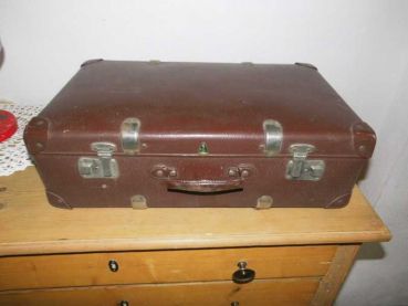 alter Kinder - Reise Koffer in braun