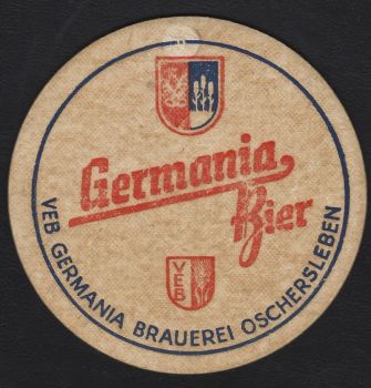 Germania Bierdeckel aus Oschersleben