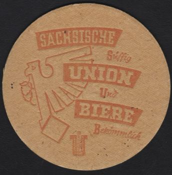 Sächsische Union Bierdeckel