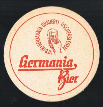 Germania Bierdeckel aus Oschersleben