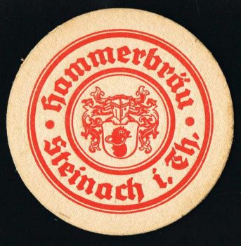 Hammerbräu Bierdeckel aus Steinach