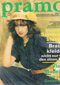 PRAMO DDR Mode Zeitschrift, Schnittmuster, Heft 3/84