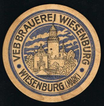 Schloßbrauerei Wiesenburg Bierdeckel