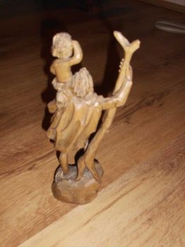 Preview: Holzschnitzerei Holzfigur. von J. Ehrengruber aus dem Jahre 1987