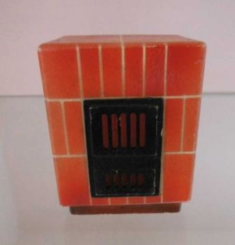 Kachelofen mit Beleuchtung für Puppenstube