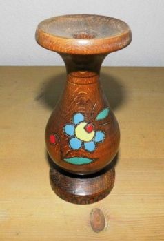 Kerzenständer aus Holz 70er Jahre