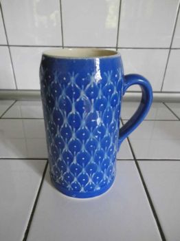 blauer Bierkrug, sehr guter Zustand