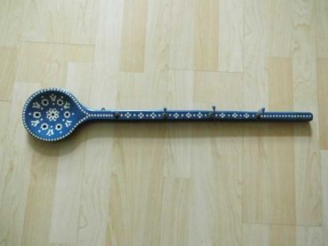 Hakenleiste, 70 cm, Wandhakenleiste, Handtuchhalter, 70er Jahre, handbemalt