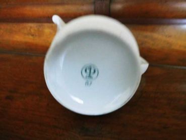 alte Kaffeekanne, Teekanne von Colditz, Rosenmotiv