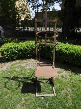 alte Sackkarre aus einer Mühle mit Kurbel, Top selten, Museum