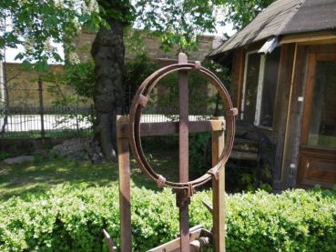 Preview: alte Sackkarre aus einer Mühle mit Kurbel, Top selten, Museum