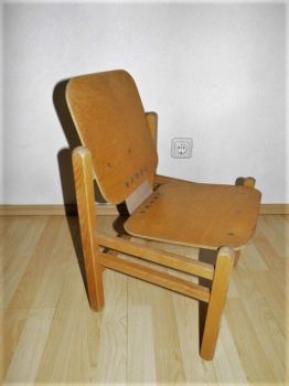 Preview: DDR Kinderstuhl, Holzstuhl von Hans Brockhage, Bad Suderode