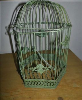 Preview: alter Vogelbauer, Vogelkäfig, Jugendstil. Jahrhundertwende