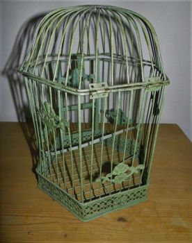 Preview: alter Vogelbauer, Vogelkäfig, Jugendstil. Jahrhundertwende