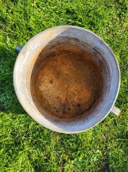 Preview: schöner Zinktopf Einweckkessel Einwecktopf Pflanztopf Pflanzkübel