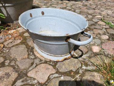Preview: kleinere emaille Wanne Emaillewanne Waschwanne