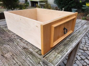 Preview: Schublade aus einem Wohnzimmerschrank, sehr stabil, Schubkasten, Holzschublade