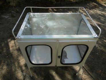 Preview: Krankenhaus / Arzt Schrank 30er Jahre, Glasvitrine