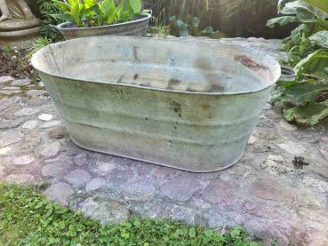 alte Babywanne, Zinkwanne Wanne Badewanne, Waschwanne, Pflanzgefäß