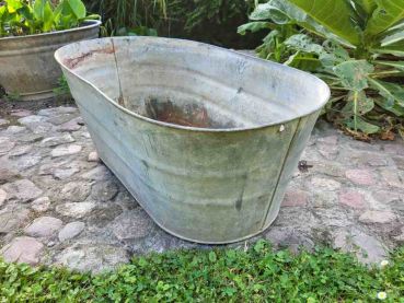 Preview: alte Babywanne, Zinkwanne Wanne Badewanne, Waschwanne, Pflanzgefäß