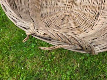 Preview: alter Wäschekorb, Weidenkorb, Rattan