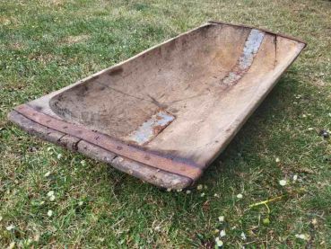 Preview: urige Backmulde Backtrog Holzmolle Molle Fleischermolle Bäckermolle Teigmolle