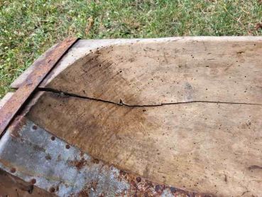 Preview: urige Backmulde Backtrog Holzmolle Molle Fleischermolle Bäckermolle Teigmolle