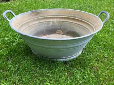 alte Zink Badewanne, Zinkwanne Wanne. Waschwanne