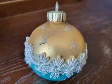 Preview: 6 DDR Weihnachtskugeln, Christbaumschmuck, Weihnachtsbaum, Weihnachtsschmuck Lauscha