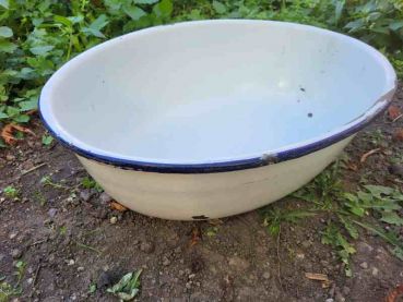 Preview: große emaille Wanne Emaillewanne Waschwanne