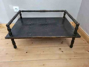 alte Jugendstil Dekoration Holzablage, Tablett