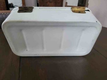 alter Brotkasten, Brotdose, antik emaille email Aufbewahrung, Deko