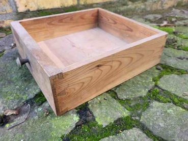 Preview: alte Schublade Schubkasten Holzschublade Holzkiste Schieber Schubkasten