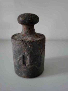 altes Gewicht, 1 kg Eisengewicht Waage Türstopper Gußeisen