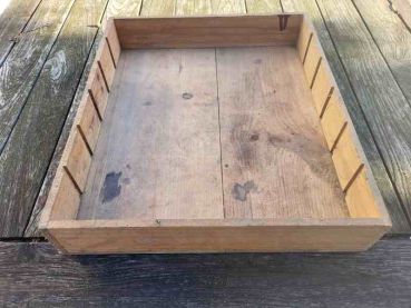 alte Holzkiste Kiste Schaukasten Setzkasten