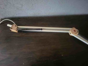 alte DDR Narva Schreibtischlampe, Gelenkarm, Bürolampe