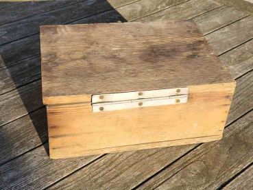 Preview: kleinere Holzkiste, Weichholz, Transportkiste