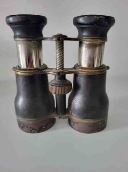 Preview: altes Opernglas um 1900, mit Lederüberzug