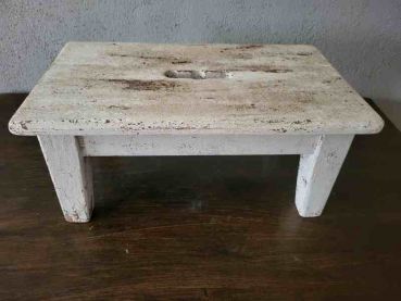 alter Fußschemel Hocker Fußbank Schemel