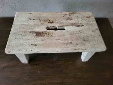 Preview: alter Fußschemel Hocker Fußbank Schemel