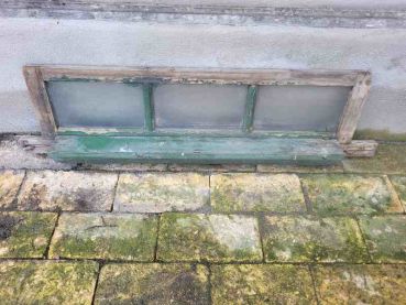 altes Holzfenster, Fenster, Oberlicht, shabby chic, Dekoration