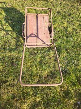 Preview: alter Handwagen Bollerwagen, Metallwagen