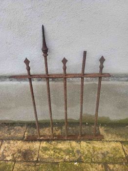 antiker Metallzaun 19 Jahrhundert, Zaunelement, Rank Hilfe