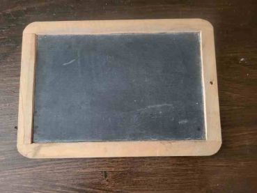 alte Schultafel um 1930, Schiefertafel