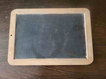Preview: alte Schultafel um 1930, Schiefertafel