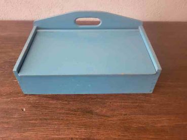 alter Schuhputzkasten, Putzkasten, Aufbewahrung, Holzkasten