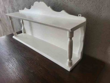 Preview: altes Wandregal, Küchenregal, Bücherregal, Aufbewahrung, Dekoration