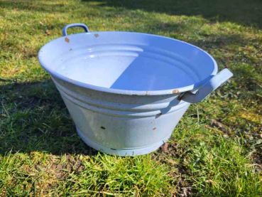 alte emaille Schüssel, Waschschüssel, Pflanzschale, Pflanztopf