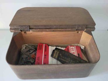 kleine Kiste Nähkiste Nähkästchen Aufbewahrung