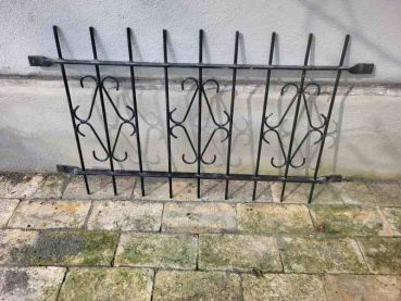 alter Metallzaun, 60er Jahre, Zaunelement, Rank Hilfe